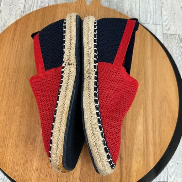 Zara Colorblock Mesh Espadrille Loafer Shoes Red Blue Mens 6‎ EU 39 - Picture 4 of 9